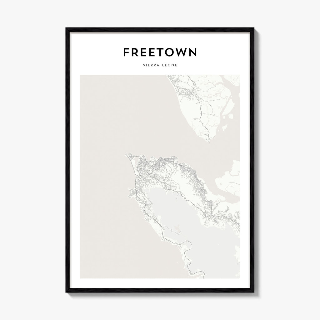 Freetown Map Poster