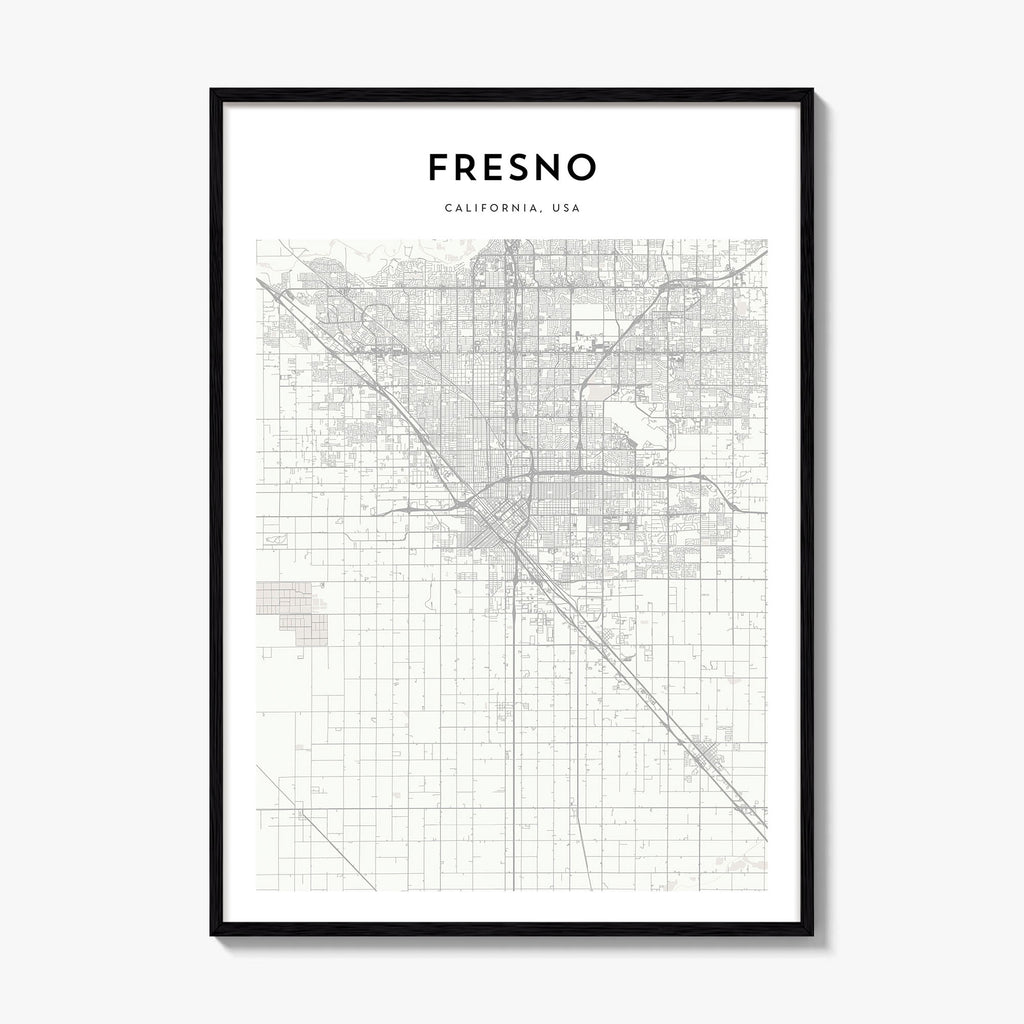 Fresno Map Poster