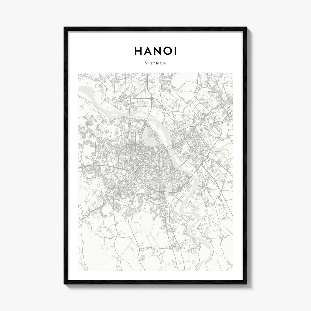 Hanoi Map Poster