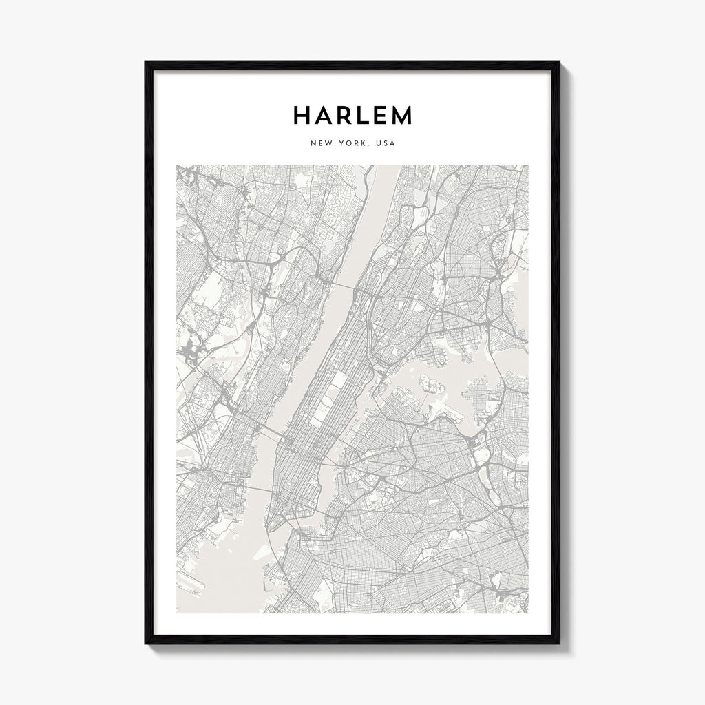 Harlem Map Poster