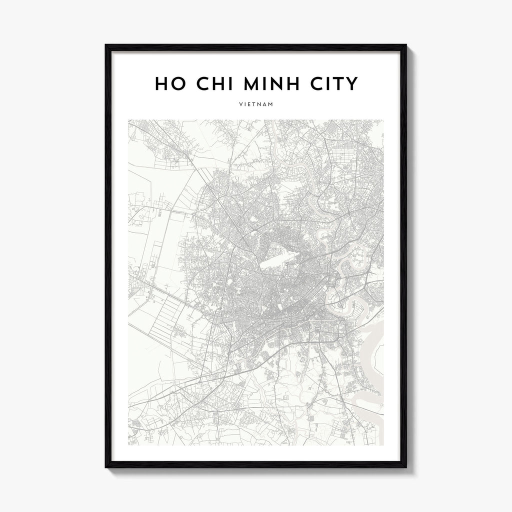 Ho Chi Minh City Map Poster