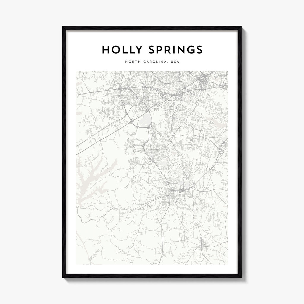 Holly Springs Map Poster