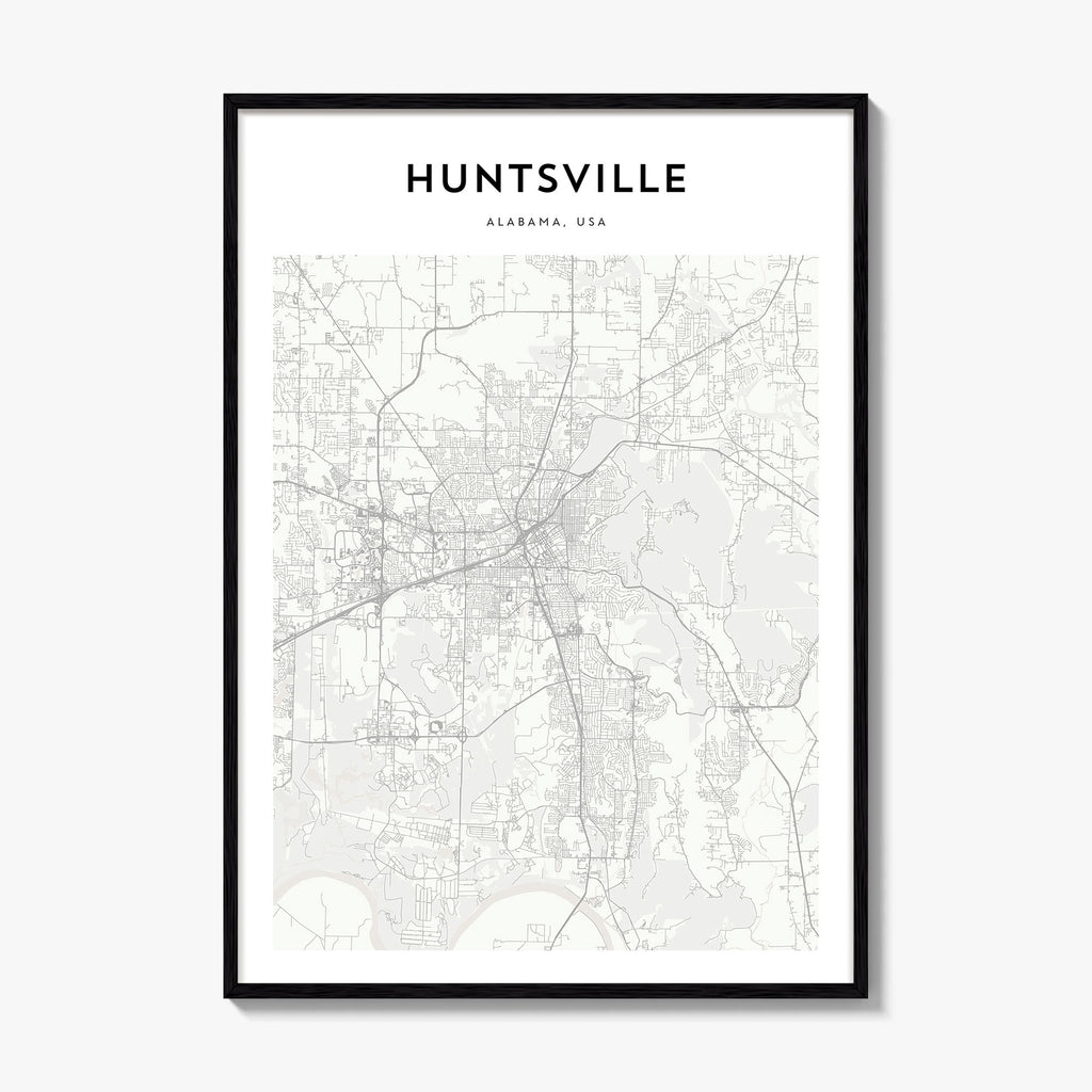 Huntsville Map Poster