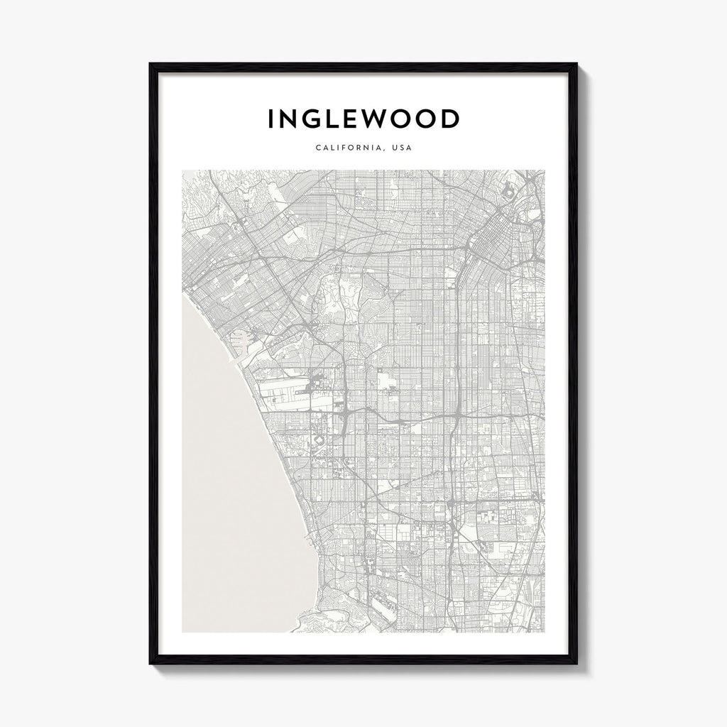 Inglewood Map Poster