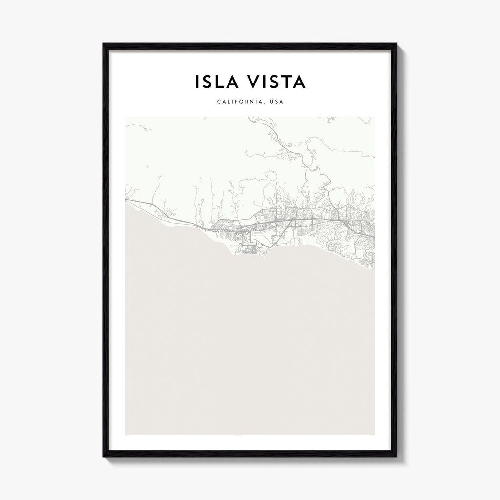 Isla Vista Map Poster