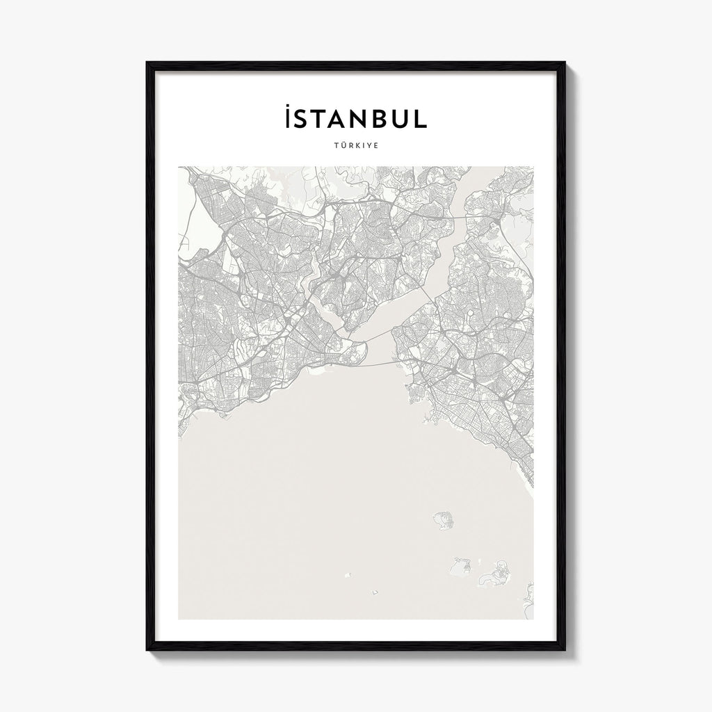 Istanbul Map Poster