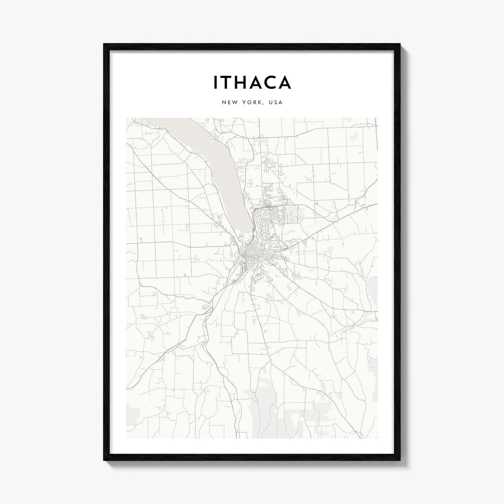 Ithaca Map Poster