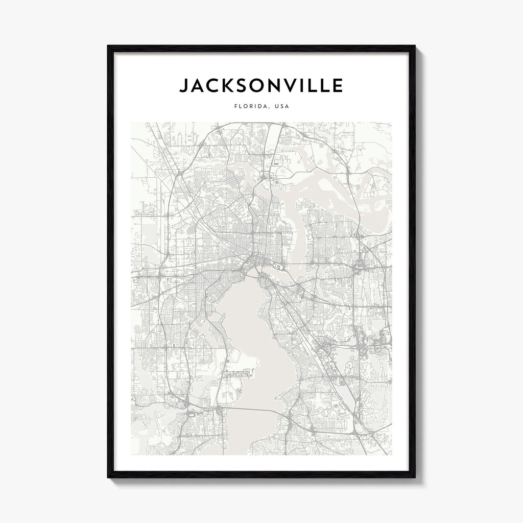 Jacksonville Map Poster