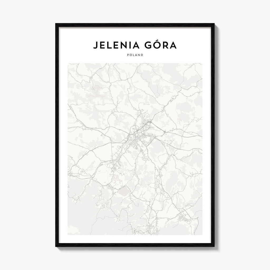 Jelenia Gora Map Poster