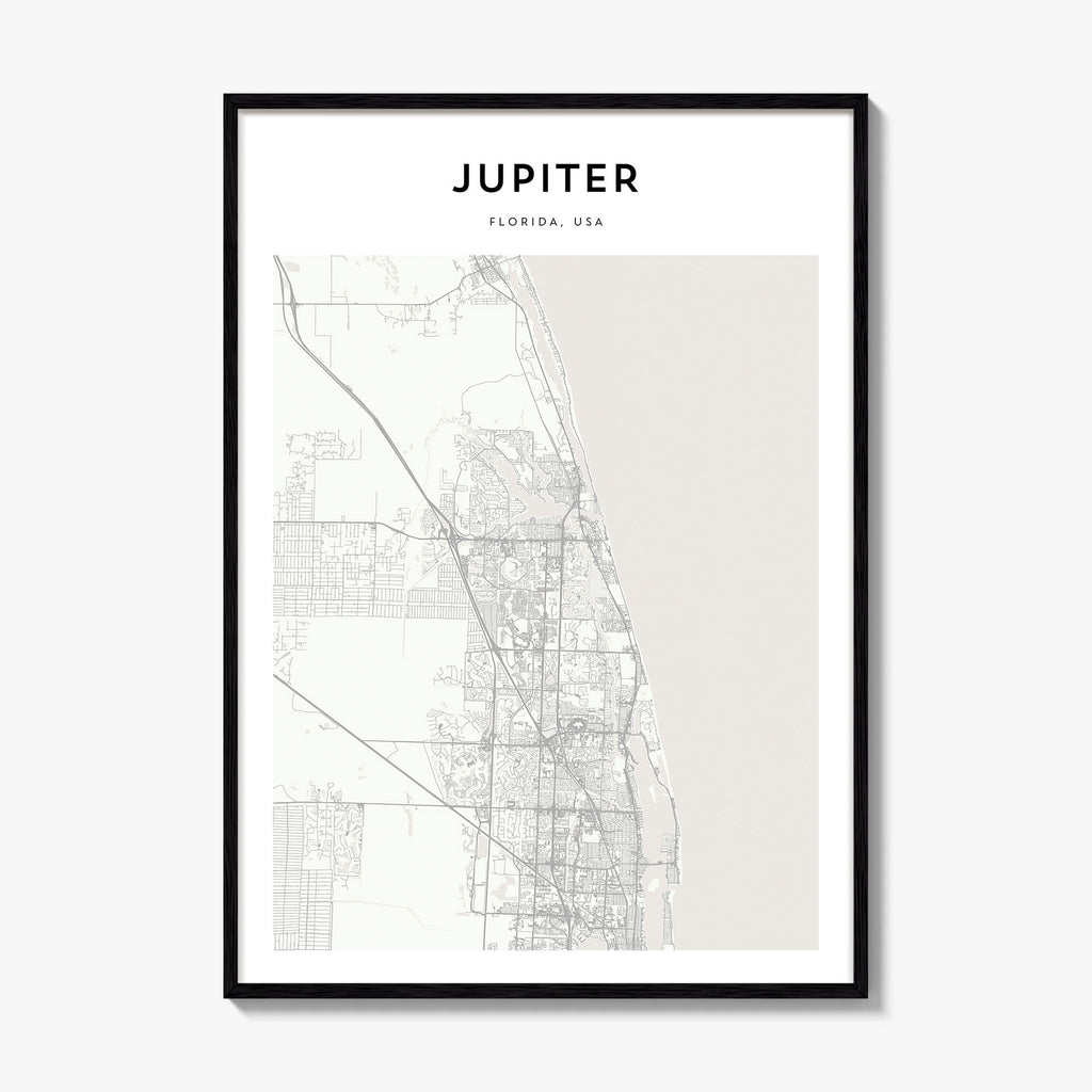 Jupiter Map Poster