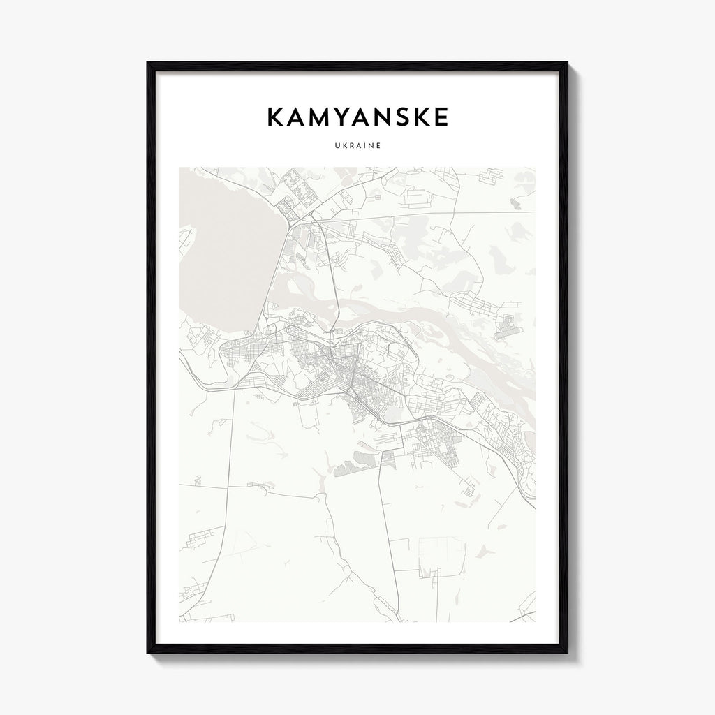 Kamyanske Map Poster