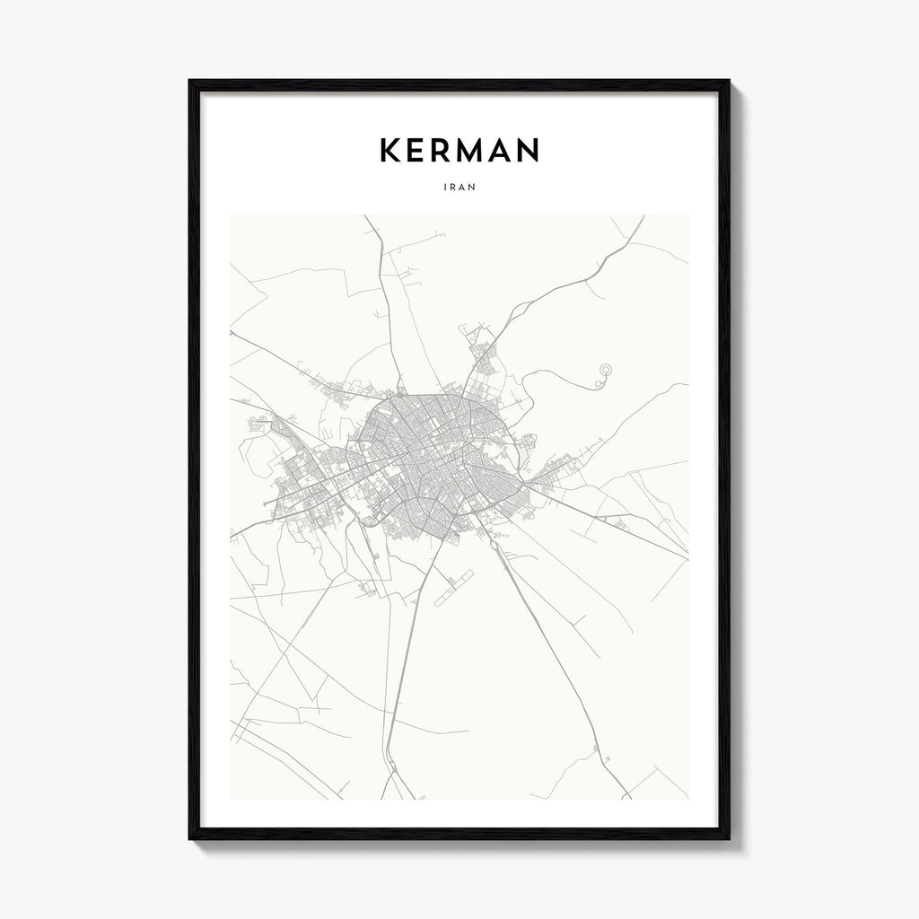 Kerman Map Poster