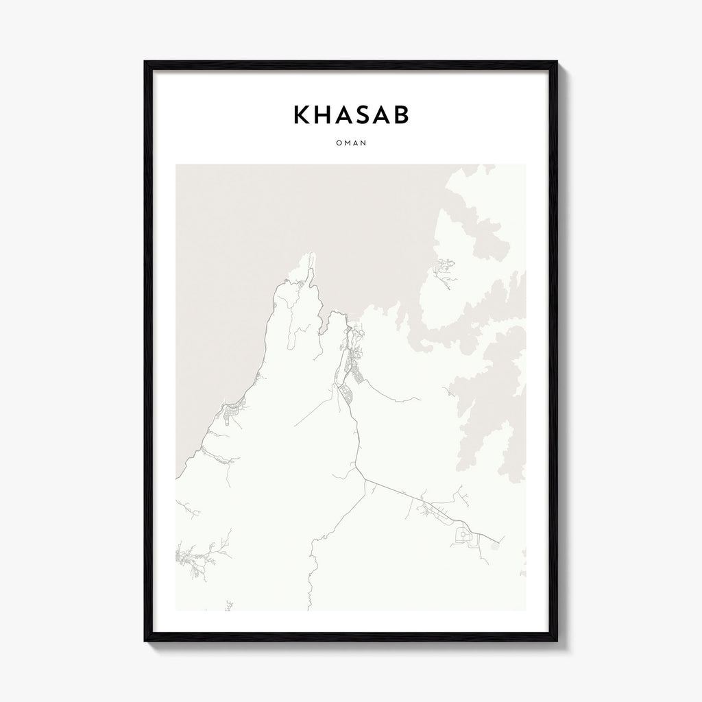 Khasab Map Poster