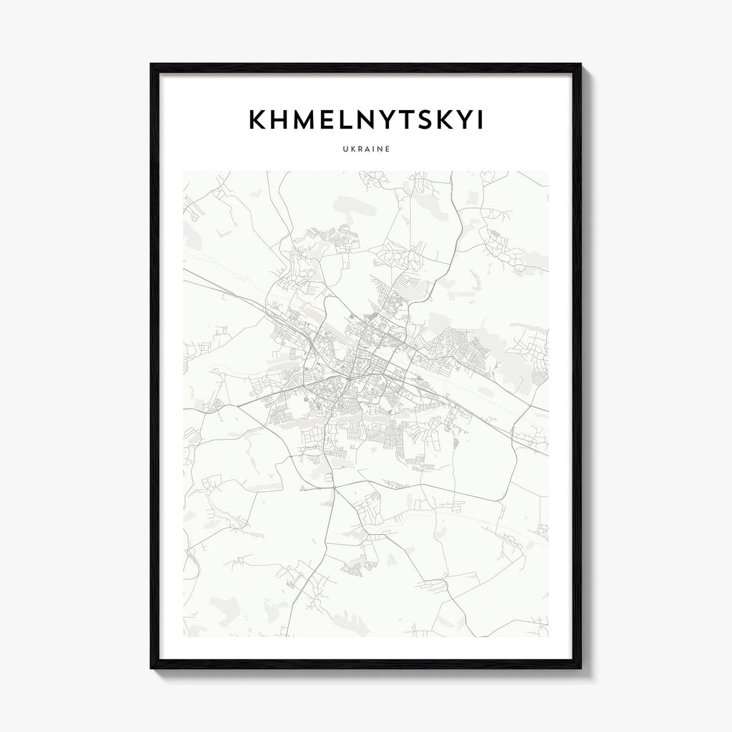 Khmelnytskyi Map Poster