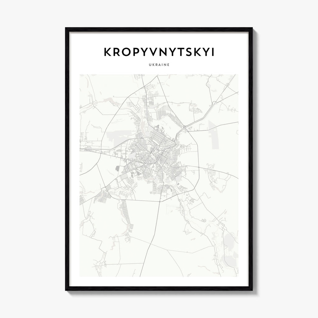 Kropyvnytskyy Map Poster