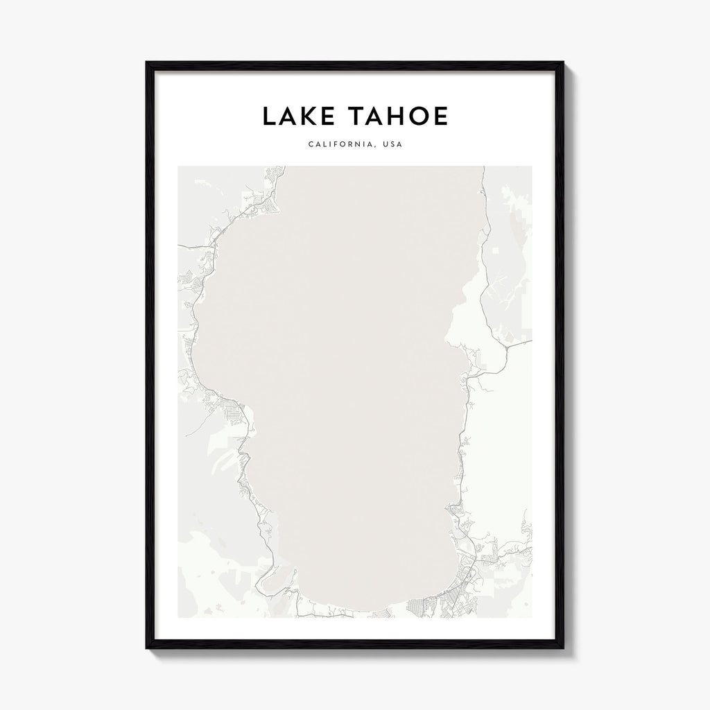 Lake Tahoe Map Poster