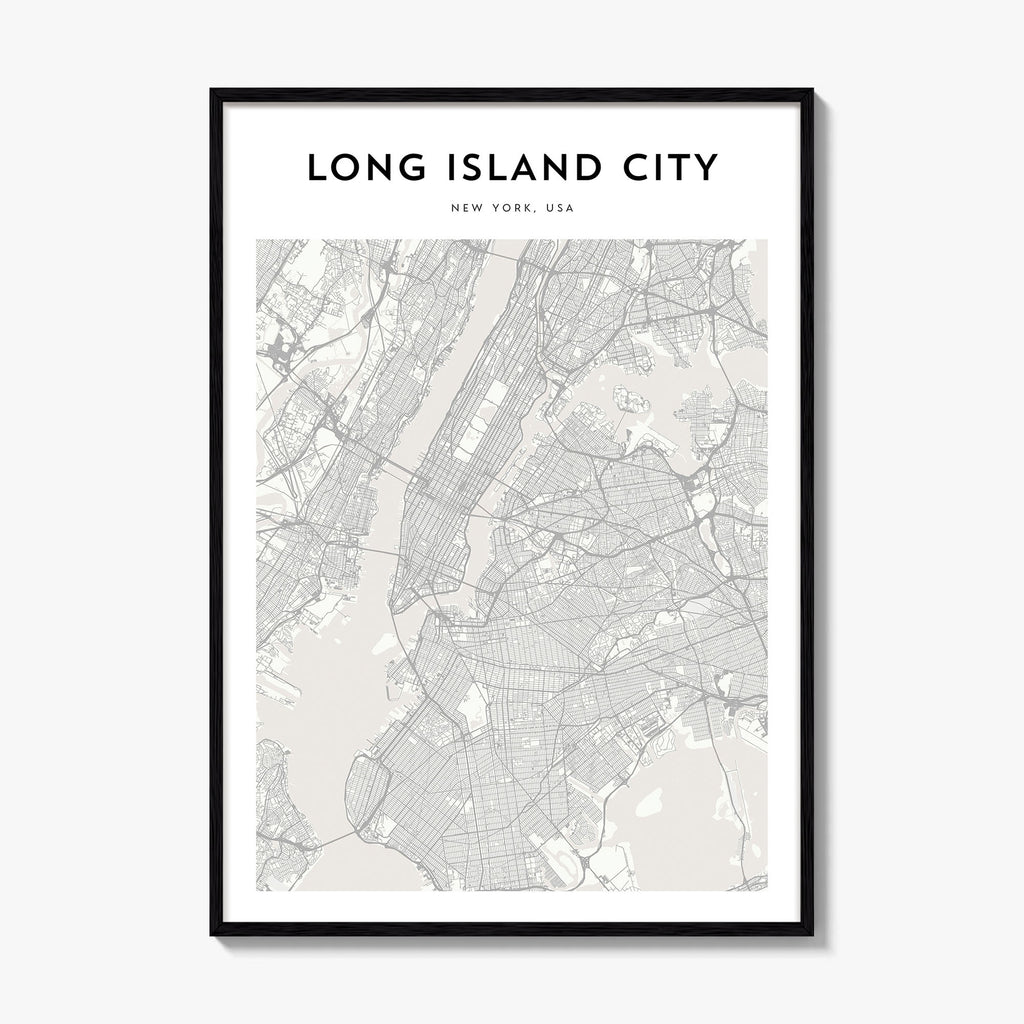 Long Island City Map Poster