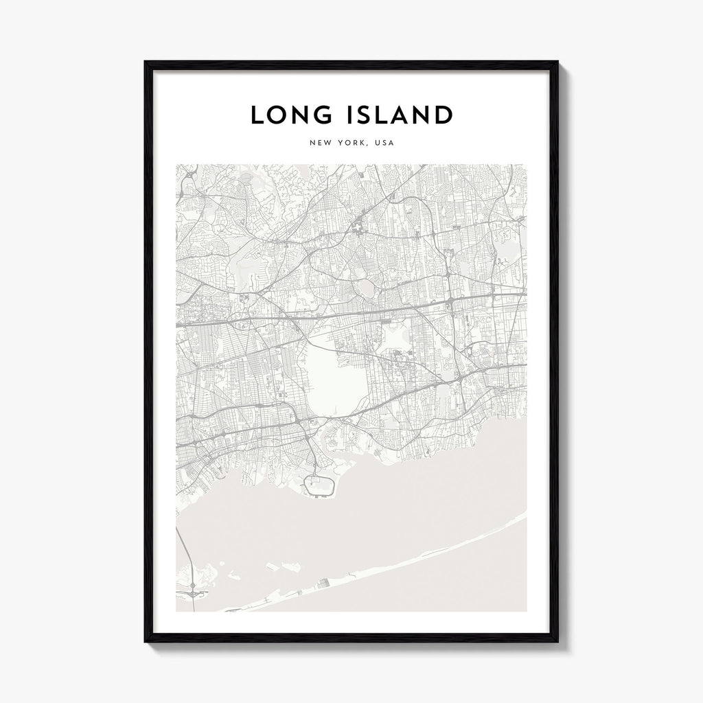 Long Island Map Poster