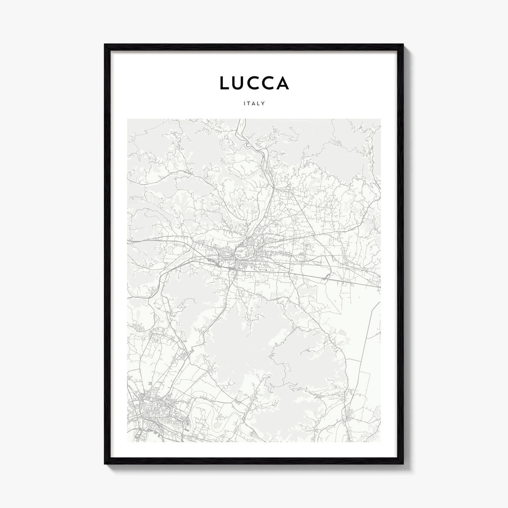 Lucca Map Poster
