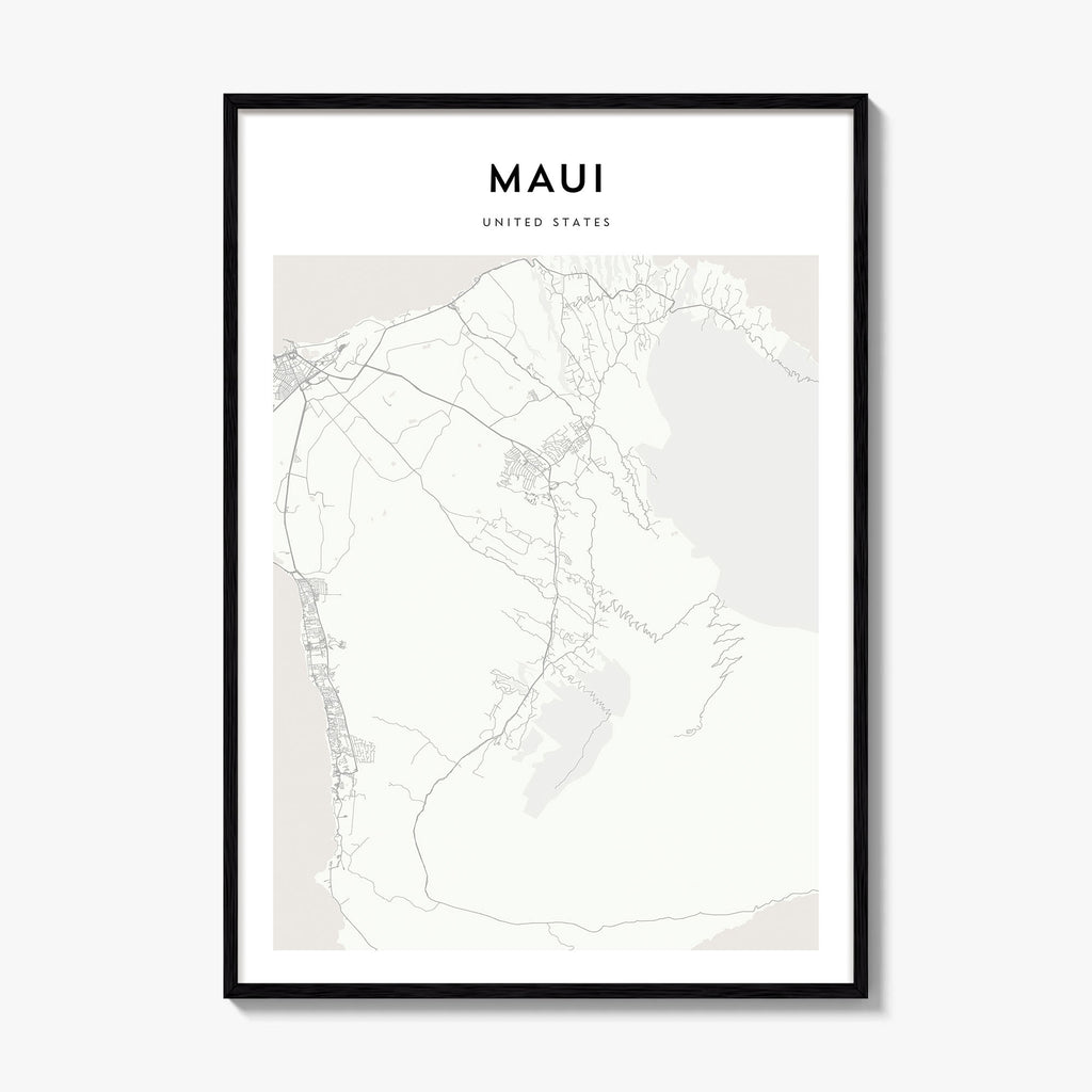 Maui Map Poster