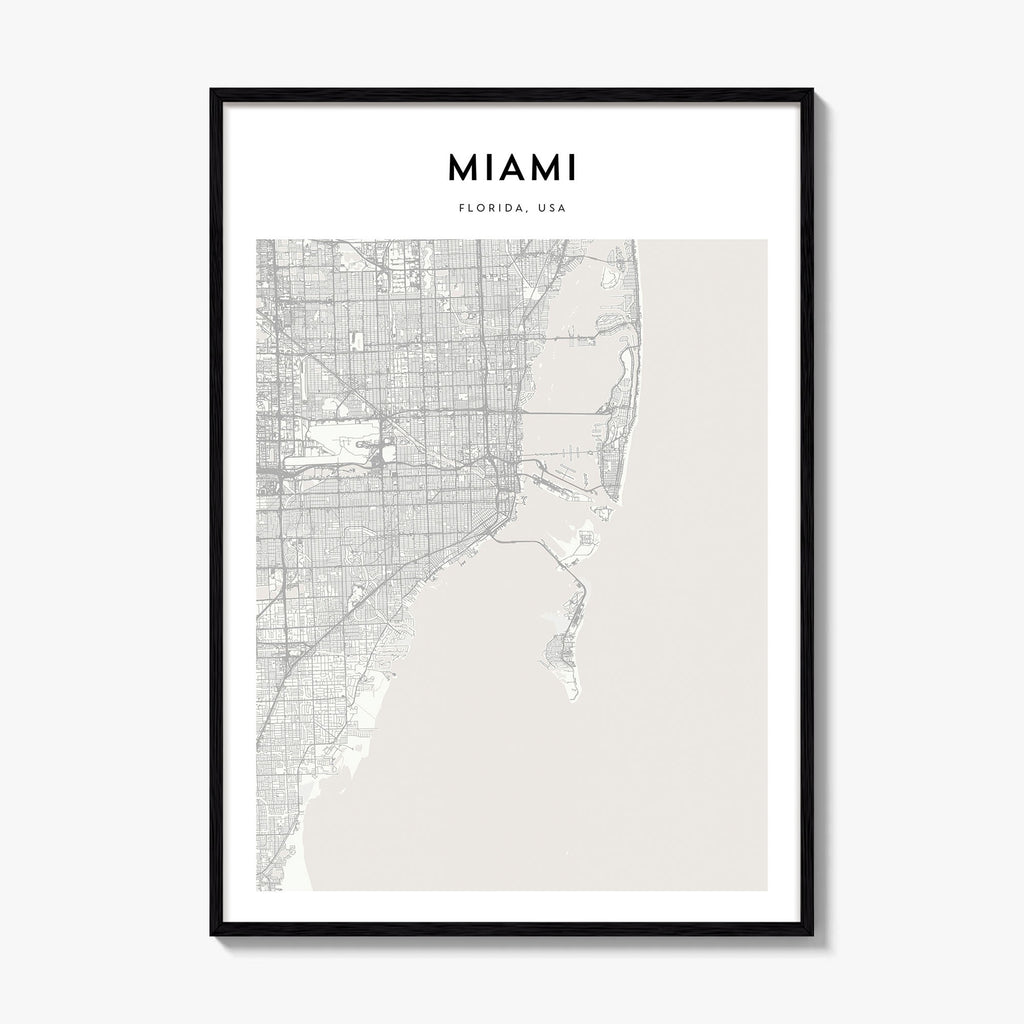 Miami Map Poster