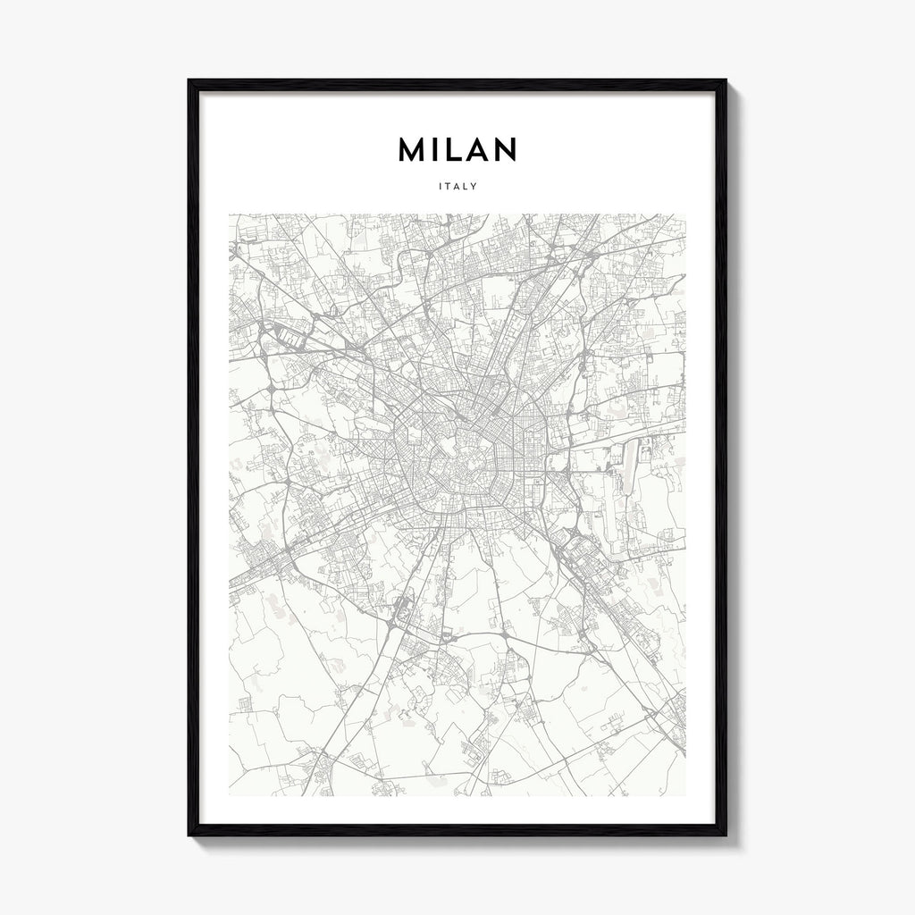 Milan Map Poster