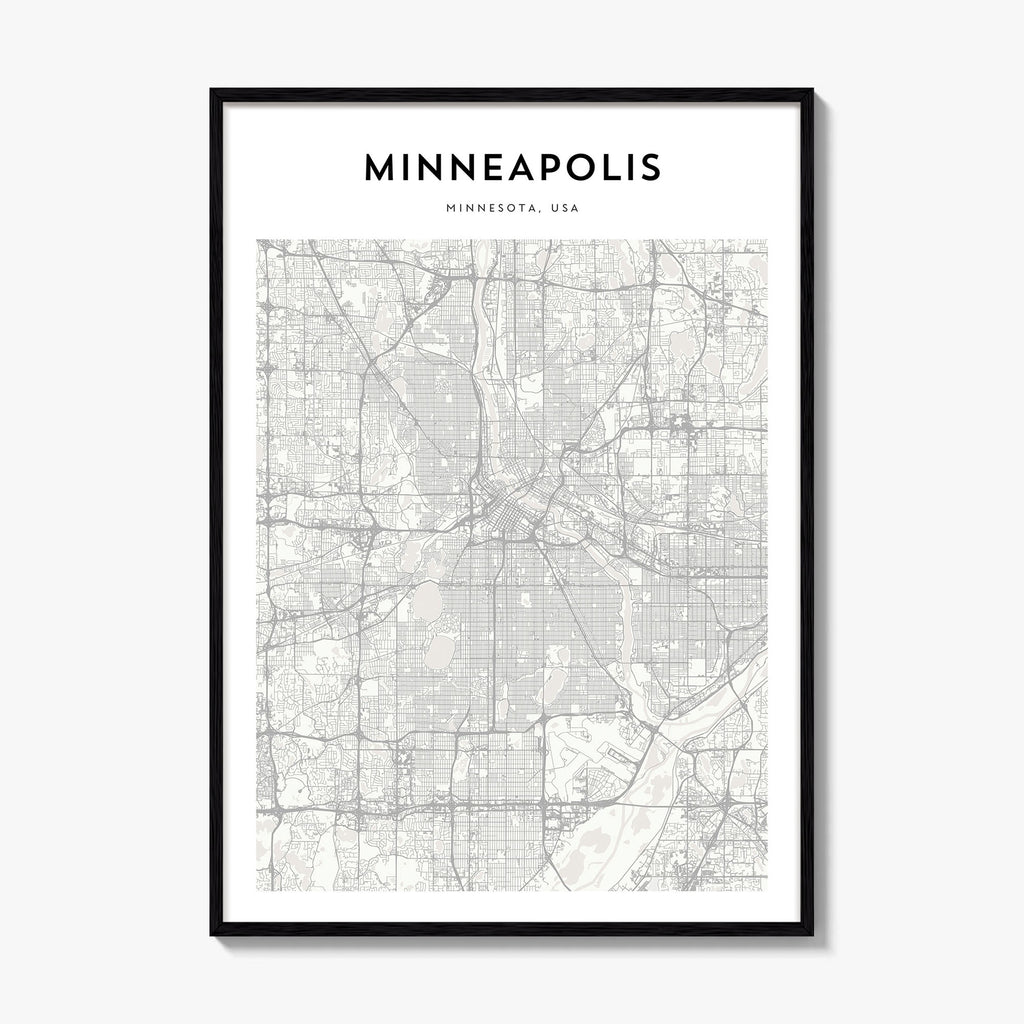 Minneapolis Map Poster