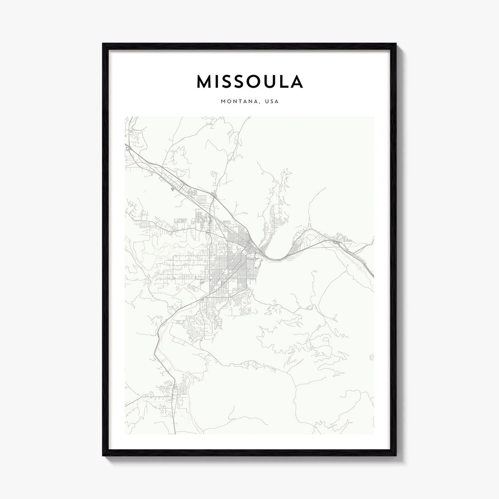 Missoula Map Poster