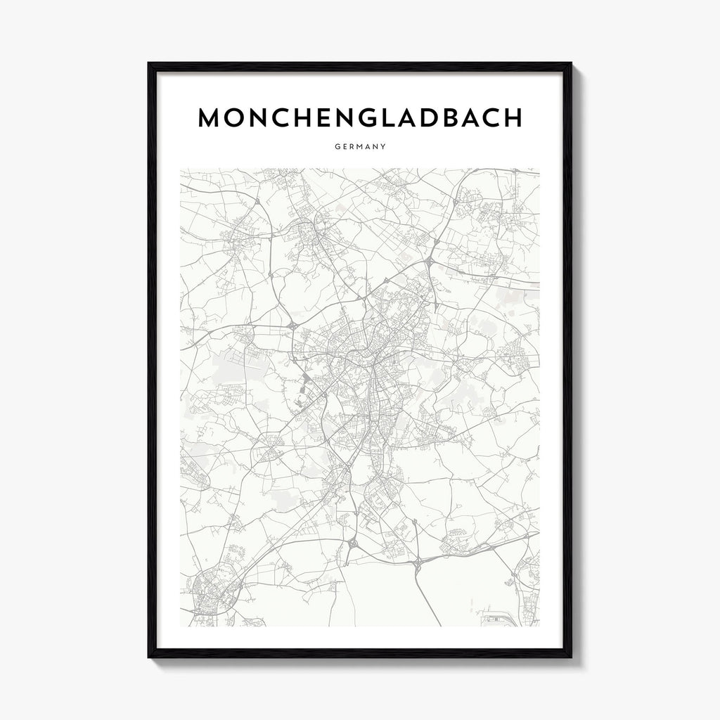 Monchengladbach Map Poster