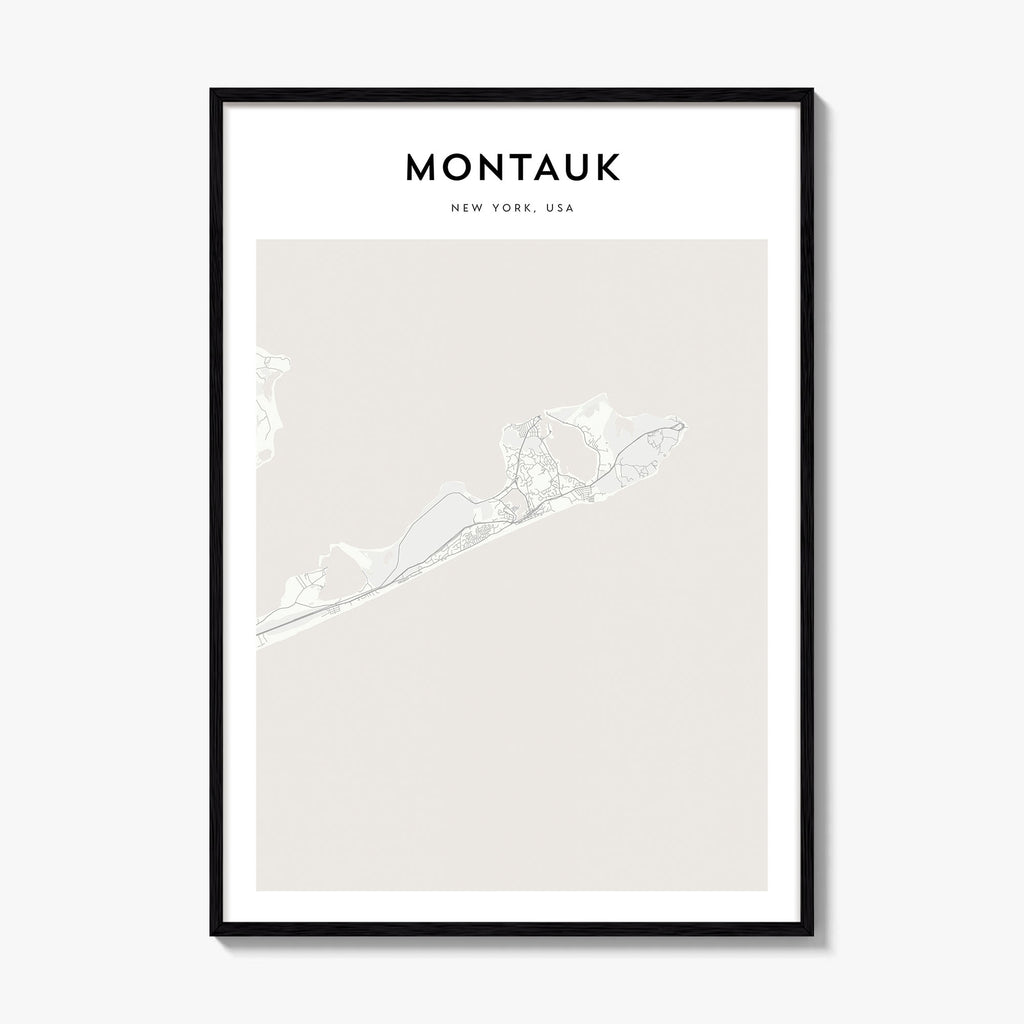 Montauk Map Poster