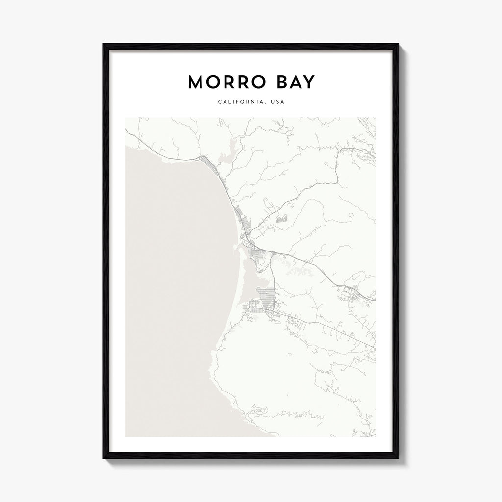 Morro Bay Map Poster