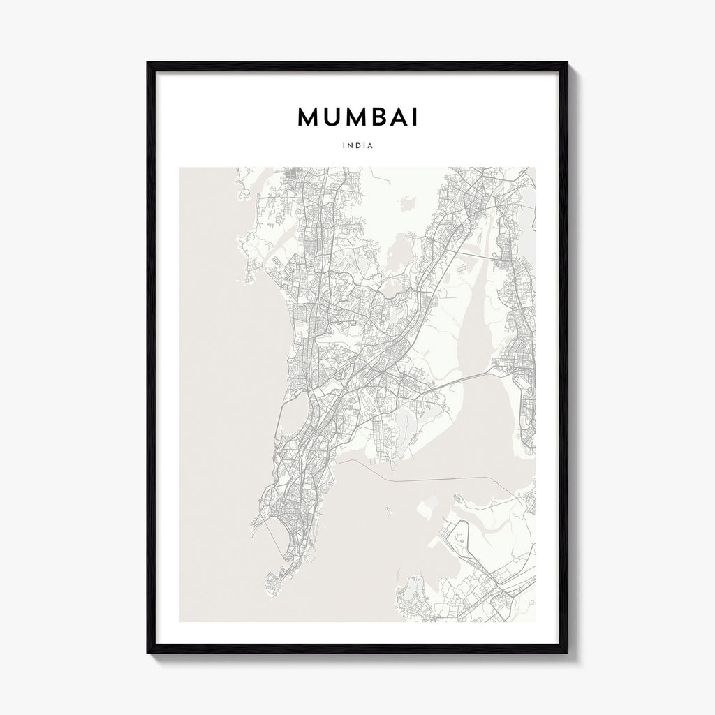Mumbai Map Poster