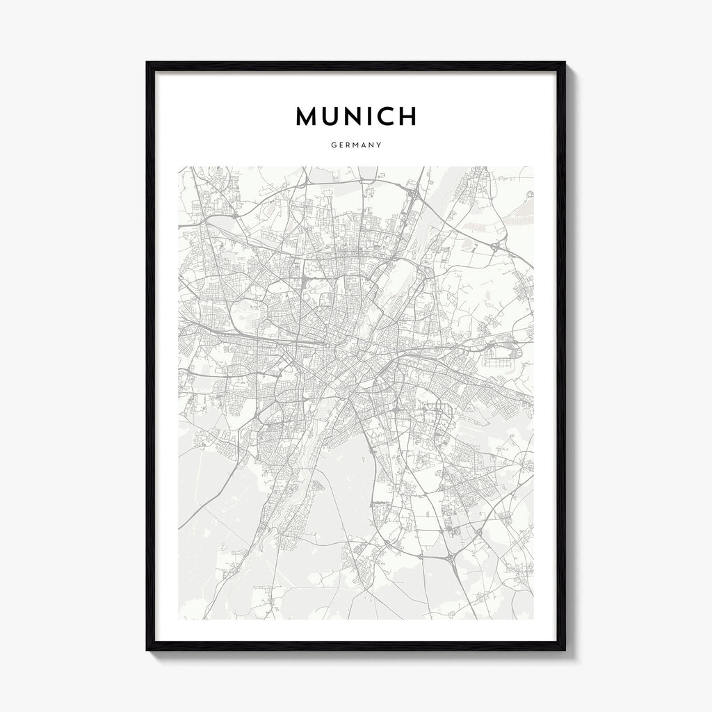 Munich Map Poster
