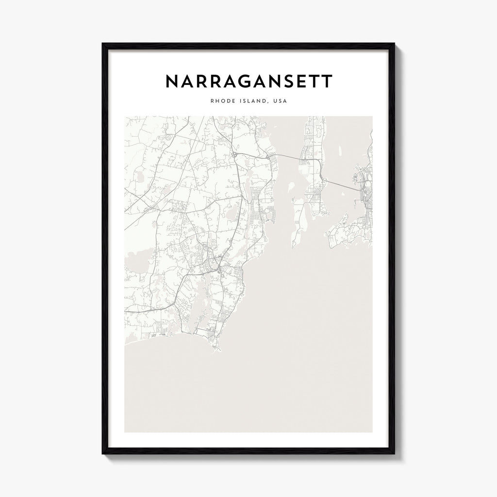 Narragansett Map Poster