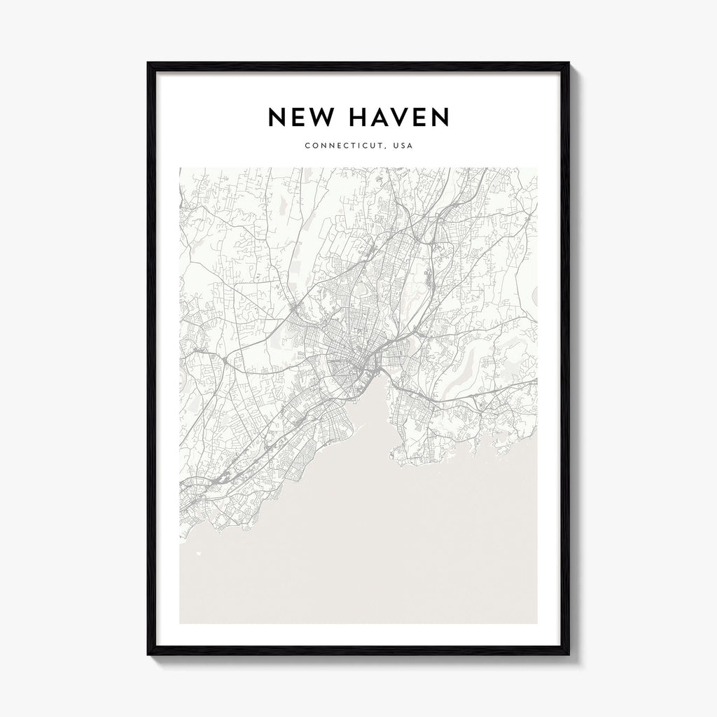 New Haven Map Poster
