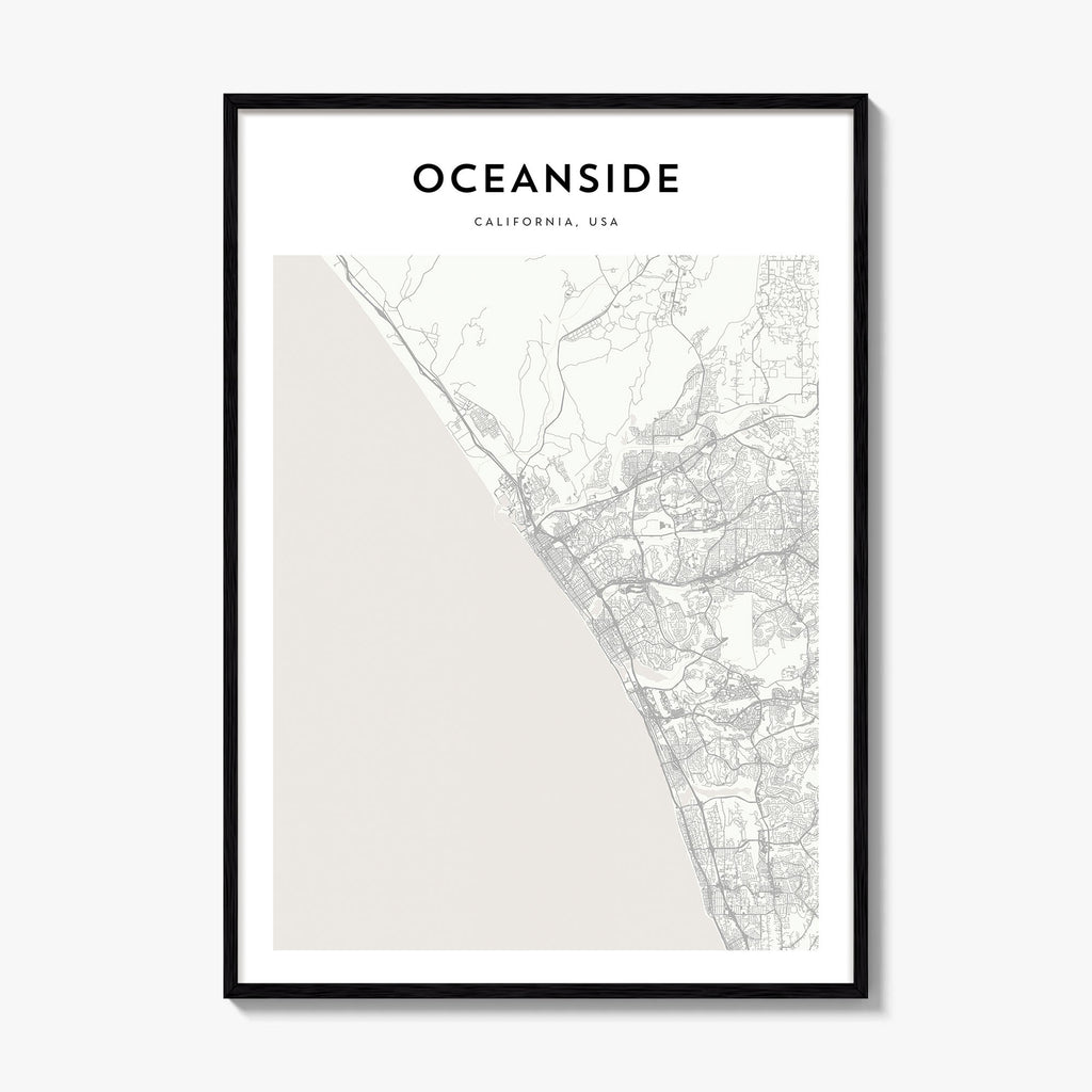 Oceanside Map Poster