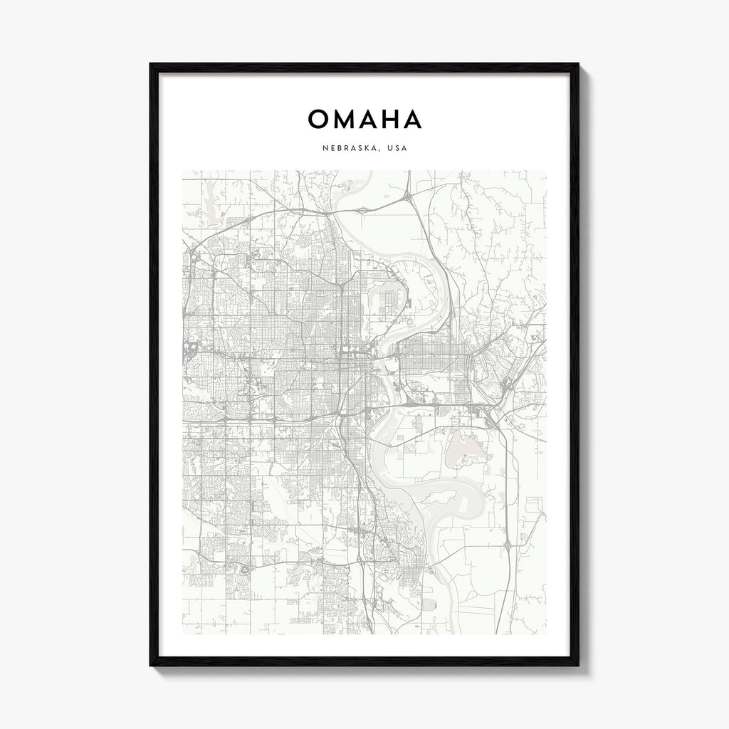 Omaha Map Poster