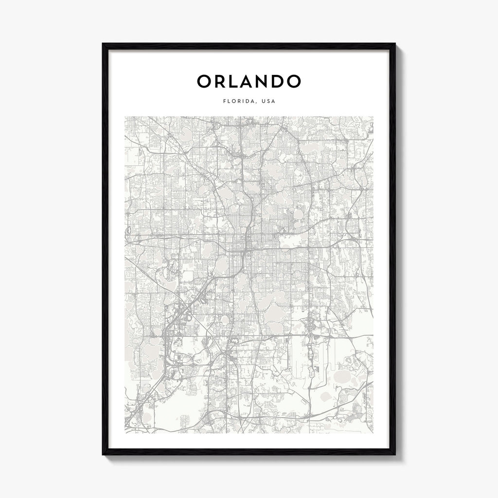 Orlando Map Poster