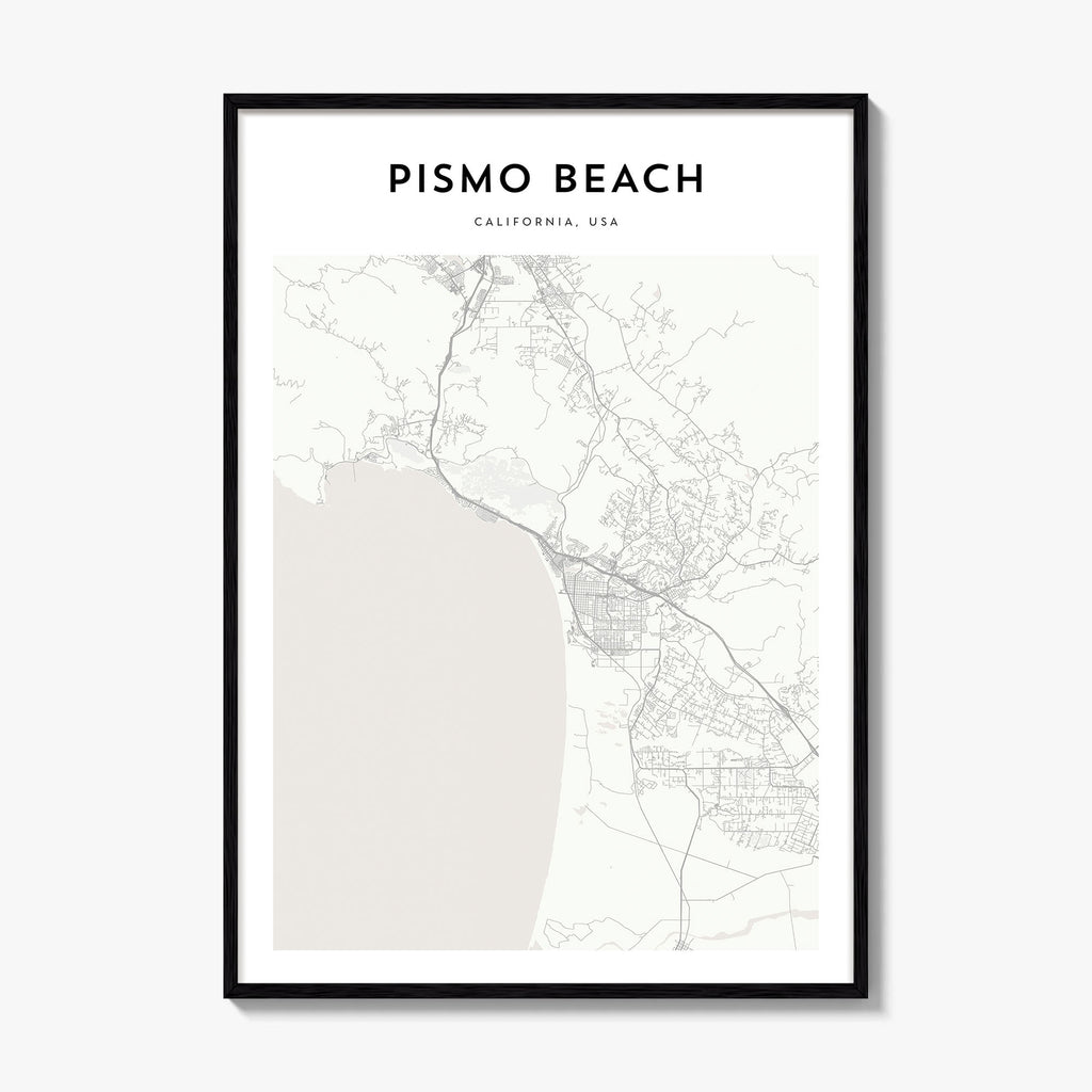Pismo Beach Map Poster