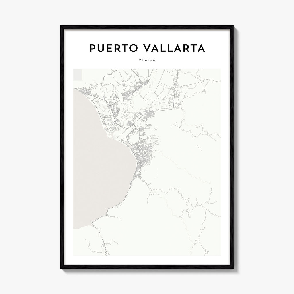 Puerto Vallarta Map Poster