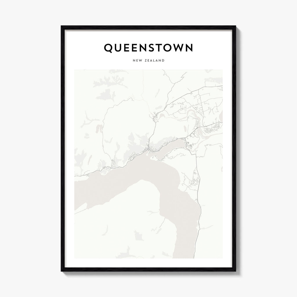 Queenstown Map Poster
