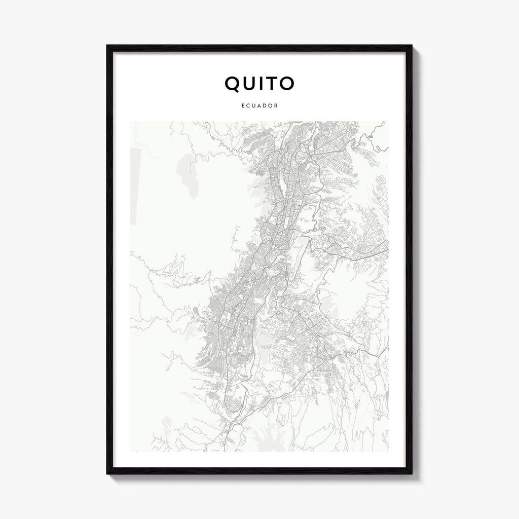 Quito Map Poster