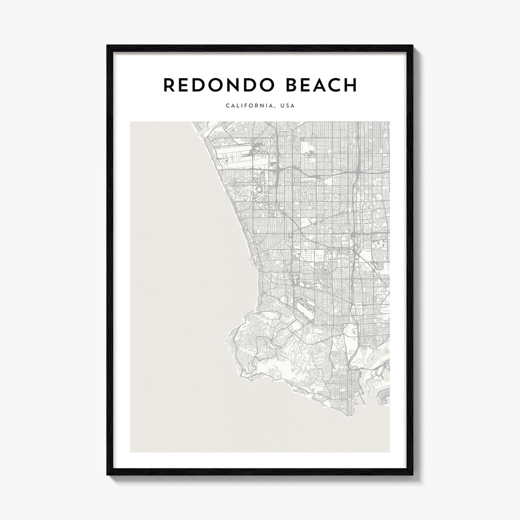 Redondo Beach Map Poster