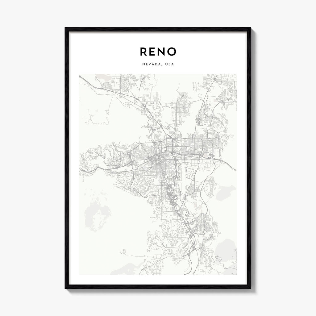Reno Map Poster
