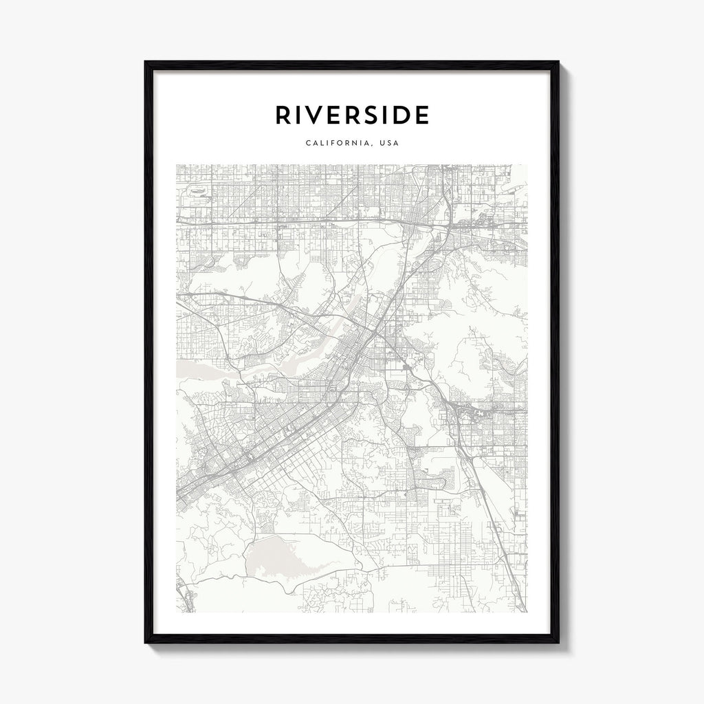 Riverside Map Poster