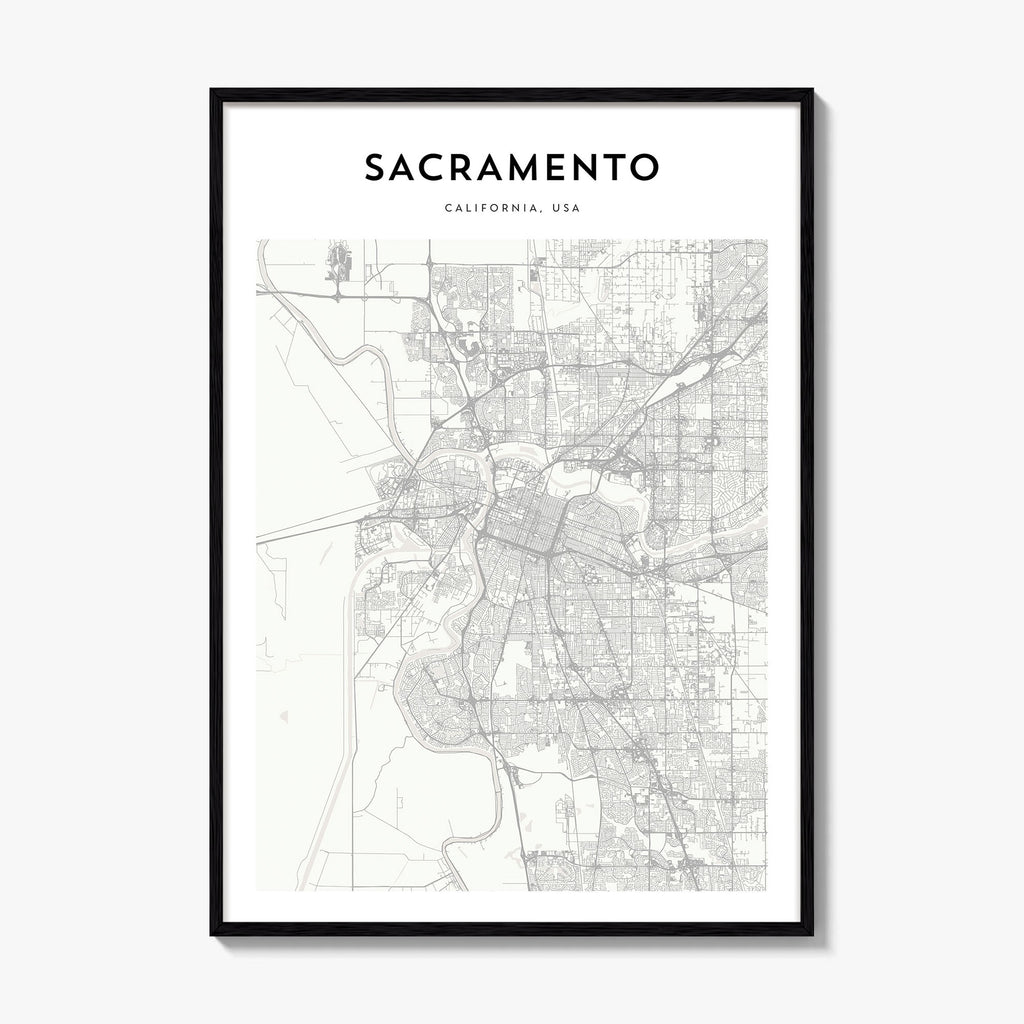 Sacramento Map Poster