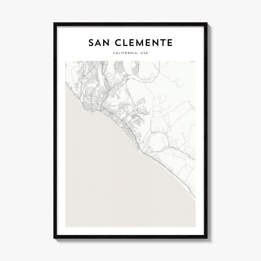 San Clemente Map Poster