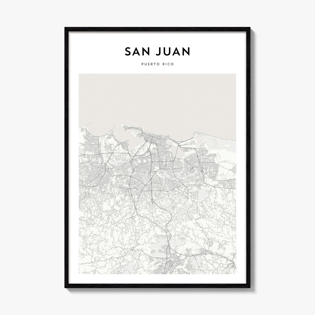 San Juan Map Poster