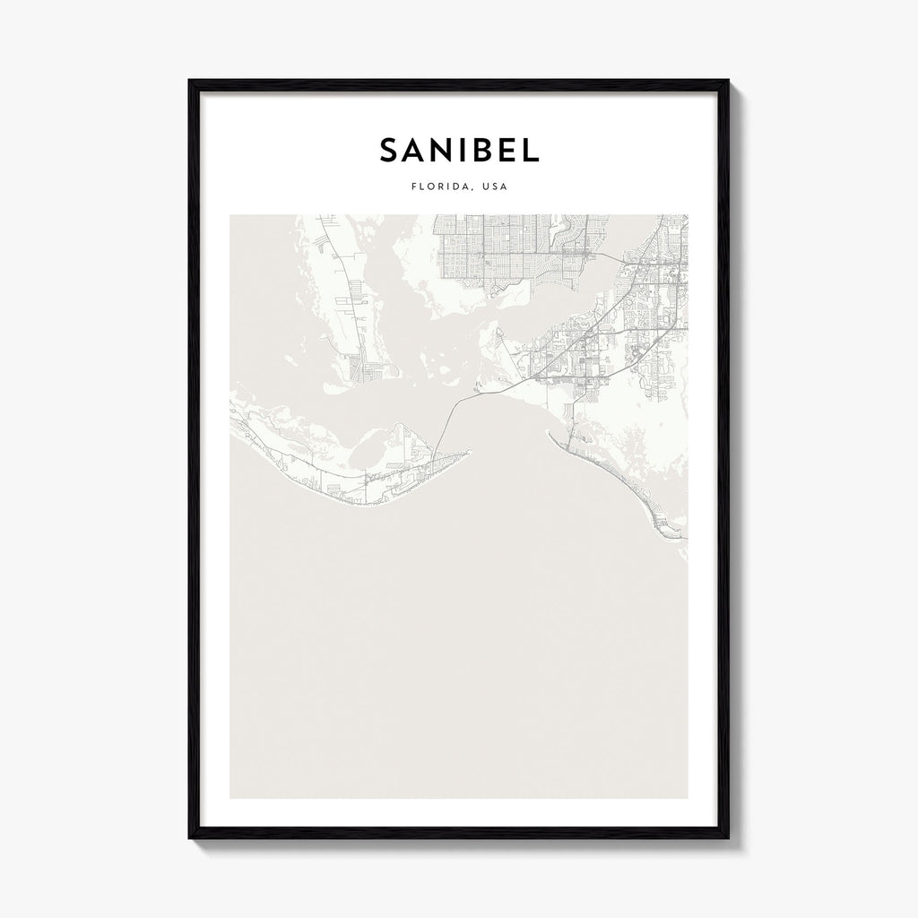 Sanibel Map Poster