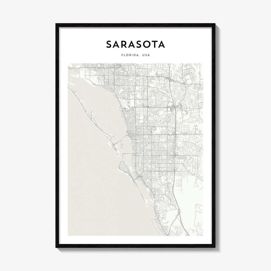 Sarasota Map Poster